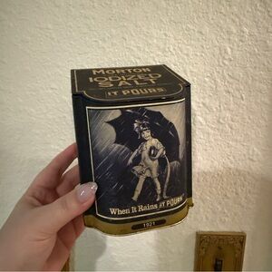 Vintage Morton’s Salt Tin Canister
